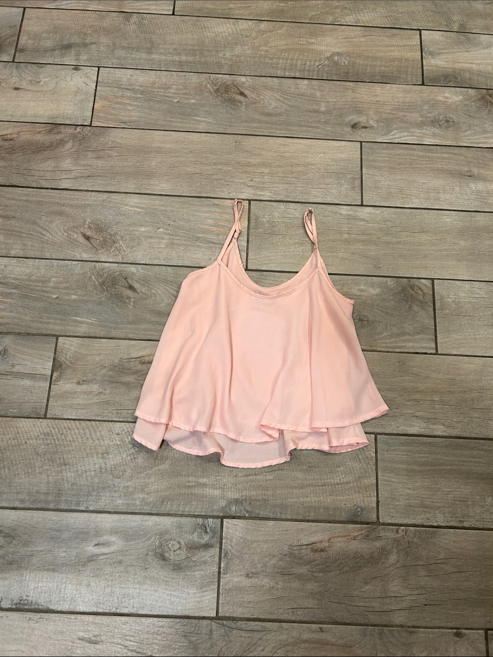 Hollister Pink Double Layered Flowy Tank